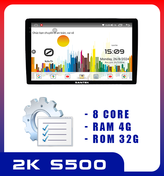 Màn Android 2K S550